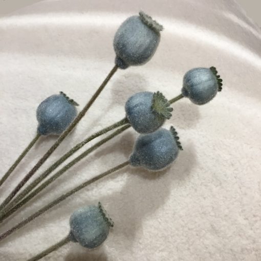 Poppy seed head spray
