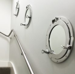 Alternative view of Porthole mirrors