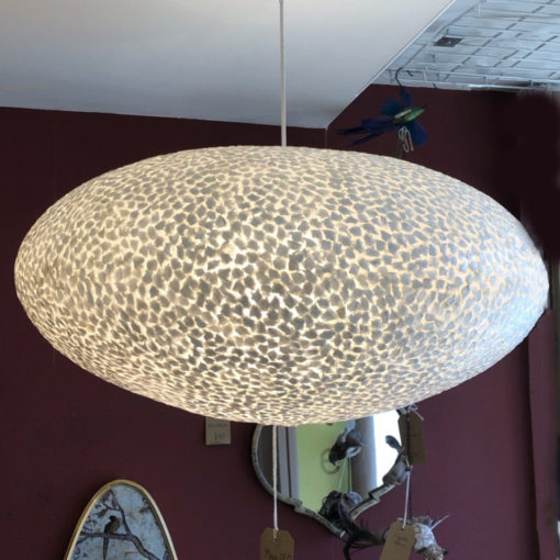 Moon capiz UFO pendant shades