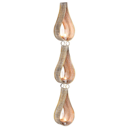 Petra wall mirrored tea light holder