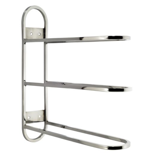 Sleek 3 bottle wine rack