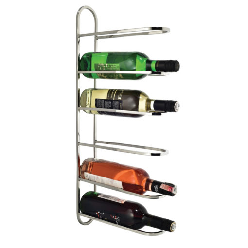 Sleek 6 bottle wine rack