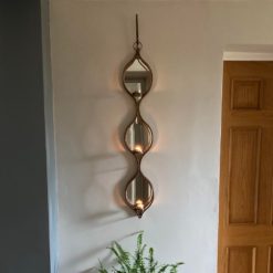 Alternative view of Mirage wall mirrored tea light holders