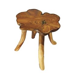 Teak flower side table