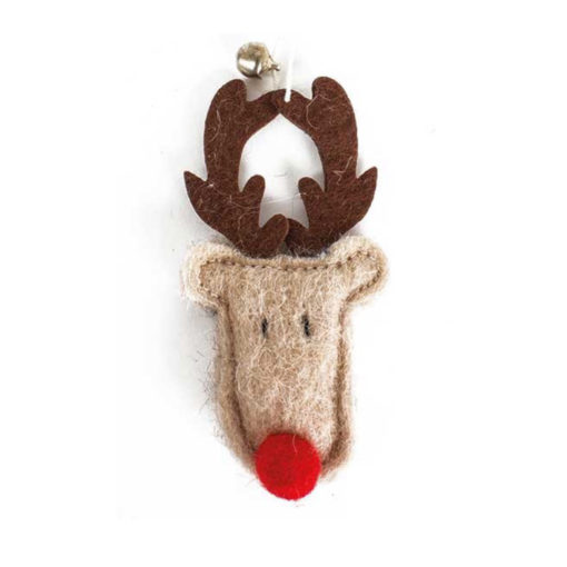 Handcrafted reindeer decoration