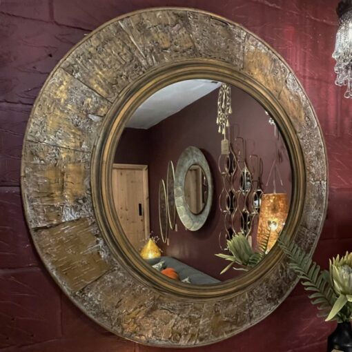 Forest bark mirror