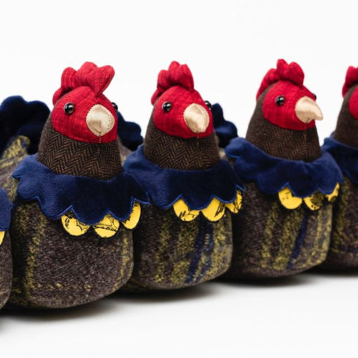 Clucking hens coop draught excluder