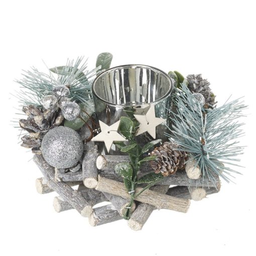 Festive table display with T-light holder
