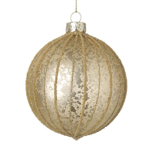Gold antique glass bauble