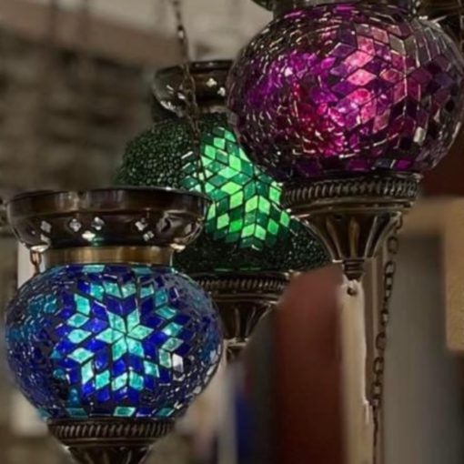 Bazaar hanging glass tea lights