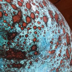 Alternative view of Laboradite swirl glass lamp