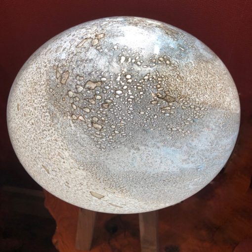 Moonstone glass lamp