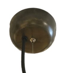 Alternative view of Copper glass lustre pendant