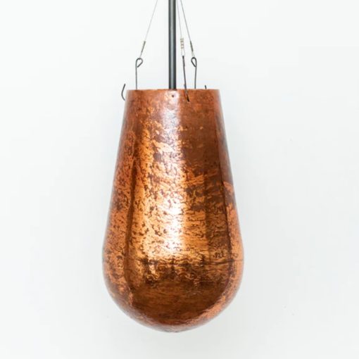 Copper glass lustre pendant