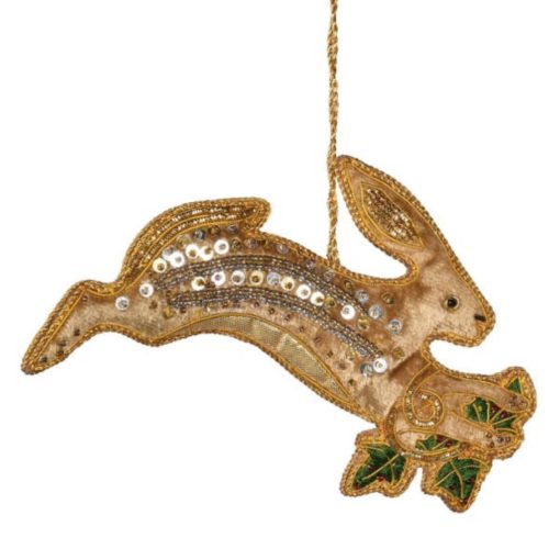 Leaping hare hanger decoration