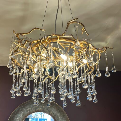 Wisteria droplet chandelier