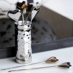 Heart cocktail sticks