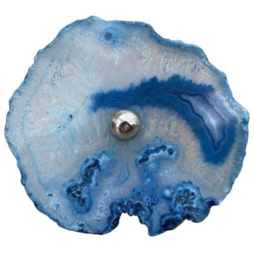 Agate slice knob
