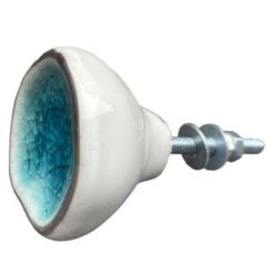 Alternative view of Turquoise silver pod knob