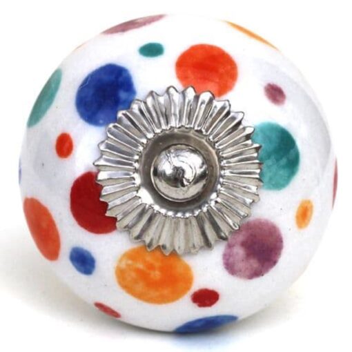 White multi spots knob