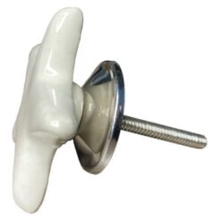 Alternative view of Star cream knob