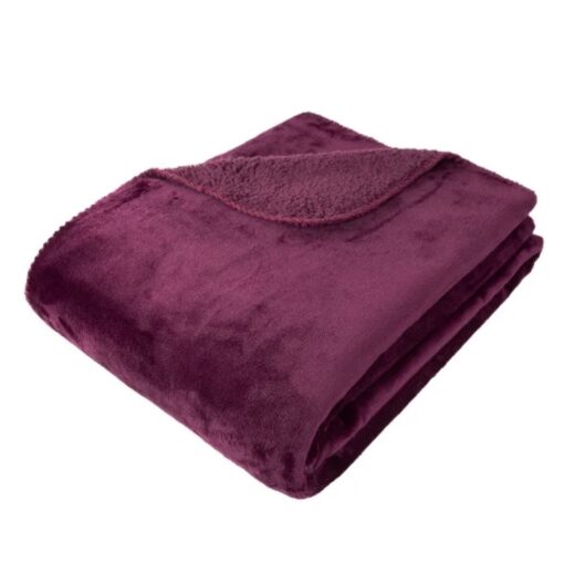 Snuggle aubergine throw