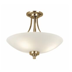 Alternative view of Duchess semi-flush pendants and wall lights