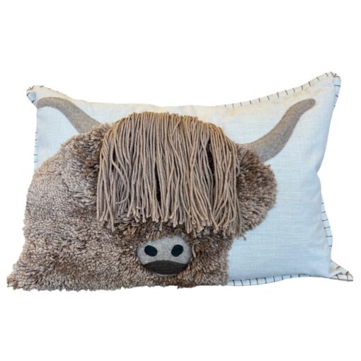 Horatio highland cow cushion