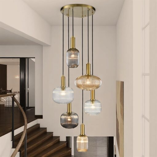 Boutique six light pendant - pick 'n mix
