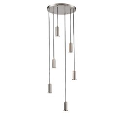 Boutique 6 pendant ceiling rose - Silver