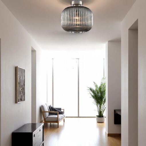 Boutique ceiling flush pendant, silver - pick 'n mix