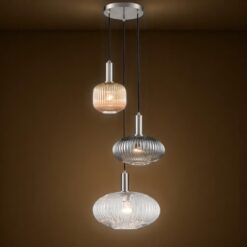 Alternative view of Boutique triple light pendant - pick 'n mix
