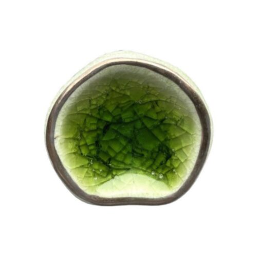 Green gold pod knob