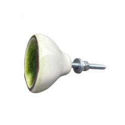 Alternative view of Green gold pod knob