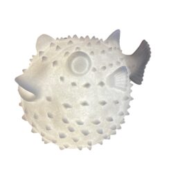 Alternative view of Puffer fish lamp