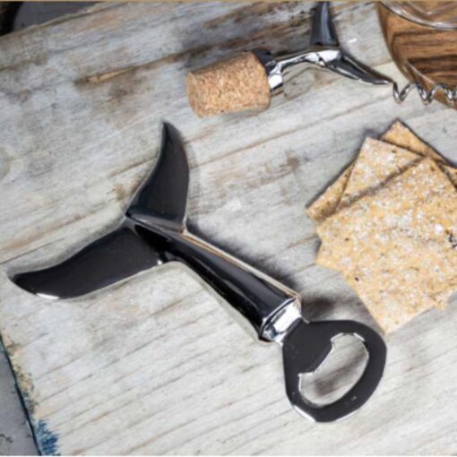 Whale tail bottle opener