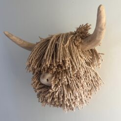 Hamish Highland cow wall busts - natural
